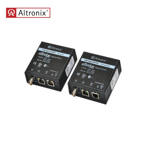 Altronix - EBRIDGE-100RMT - Ethernet Over Coax Cat5e Adapters kit with Powered by Midspan or Endspan and Throughput is Rated to Pass 100mbps of Data Discount - Image 2