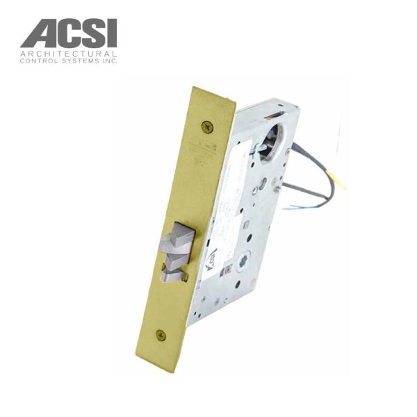 ACSI - M1520M-AE-1-ML2055-LL - Entry Mortise Lever Lock - Fail Secure with Motor Controlled - L Rose, L Lever Design - Less Cylinder Authorized Egress and Corbin Russwin 2000 Series Office Cheap - Image 2