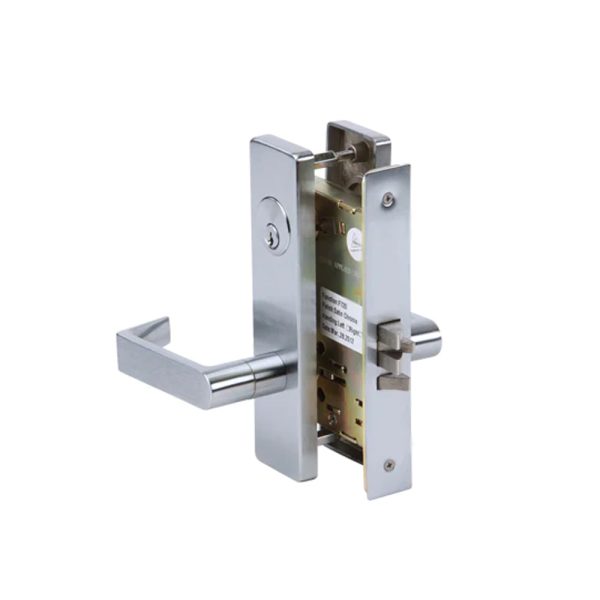 TELL ML138607 Heavy Duty Mortise Lock - Satin Chrome (US26D) - 2-3 4  Backset - Grade 1 - Storeroom Hot on Sale