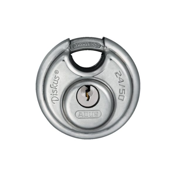 ABUS - 24IB 50 - Extreme Corrosion Resistant Rustproof Stainless Steel Diskus Padlock with Optional Keying - 2-1 64 Inch Width Online