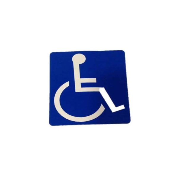 Don-Jo - HD-1 - Decal - Handicap Symbol 4 Length and 4 Width - White on Blue Finish on Sale