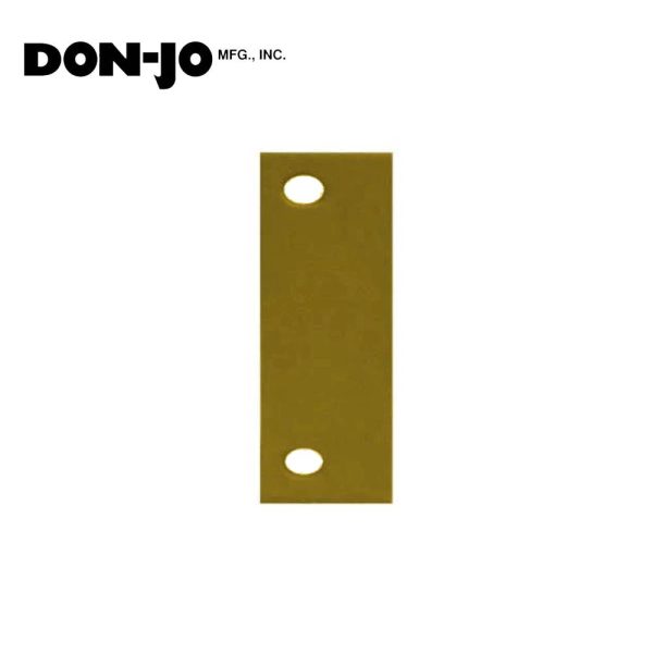 Don-Jo - FF-45-BP - Frame Hinge Filler Plate 4-1 2 Length and 1-5 8 Width - BP (Bright Brass Plated Clear Coated Finish-632) For Sale - Image 2