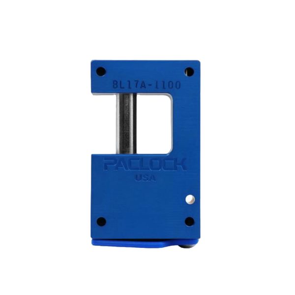 PACLOCK Hidden-Shackle Aluminum Block-Lock-Style Lock with P0 Keyway LFIC-ASA-BL17A-1100 Series - Hardened Steel Shackles For Discount