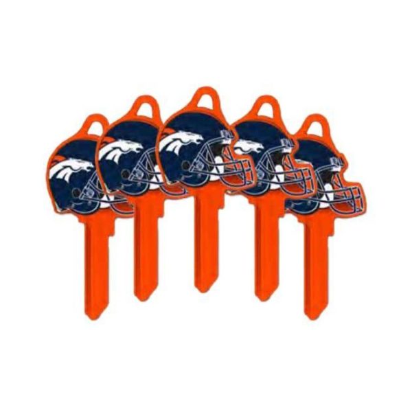 ILCO - NFL-SC1 TeamKeys - Helmet Edition Key Blank - Denver Broncos - Pack of 5 For Discount