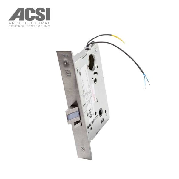 ACSI - M1520M-AE-1-8808 - Entry Mortise Lever Lock - Fail Secure with Motor Controlled - Authorized Egress - Less Cylinder and Yale 8800 Series Office - 26D (Satin Chrome) Cheap - Image 2