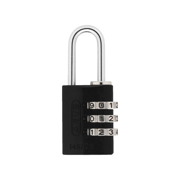 ABUS - 145 20 - Corrosion Resistant Solid Aluminum 3-Digit Code Combination Lock with Optional Finish Cheap