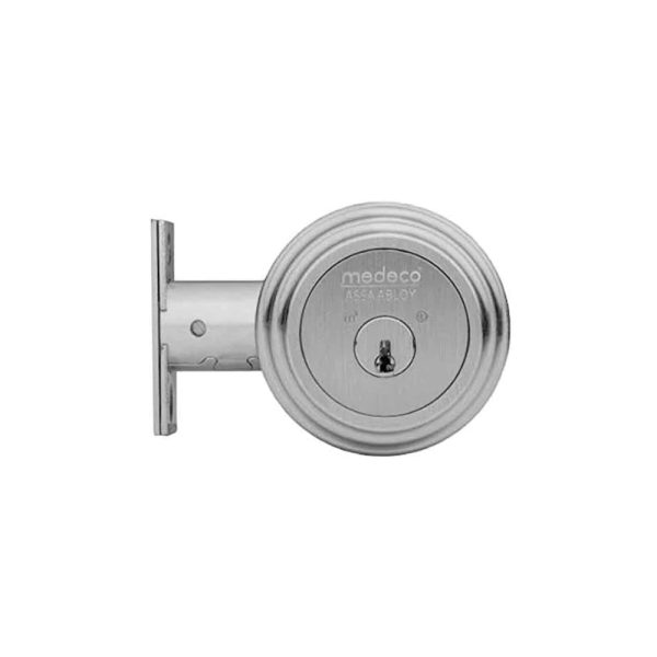Medeco - 11R533T-19-DLT - Maxum Residential Deadbolt with 5 Pin DL Keyway Double Cylinder and 2-3 8 Backset - M3 - 19 (Satin Nickel) Fashion