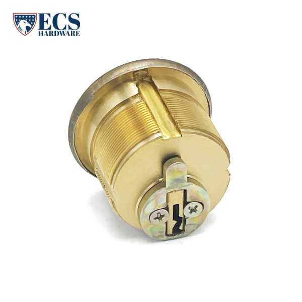 ECS HARDWARE - Durable Premium Mortise Cylinder - 1-1 8  US3 Polished Brass SC1 Hot on Sale - Image 4